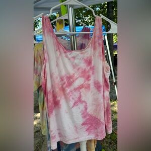 Talbots 1X Tie Dyed Tank Top